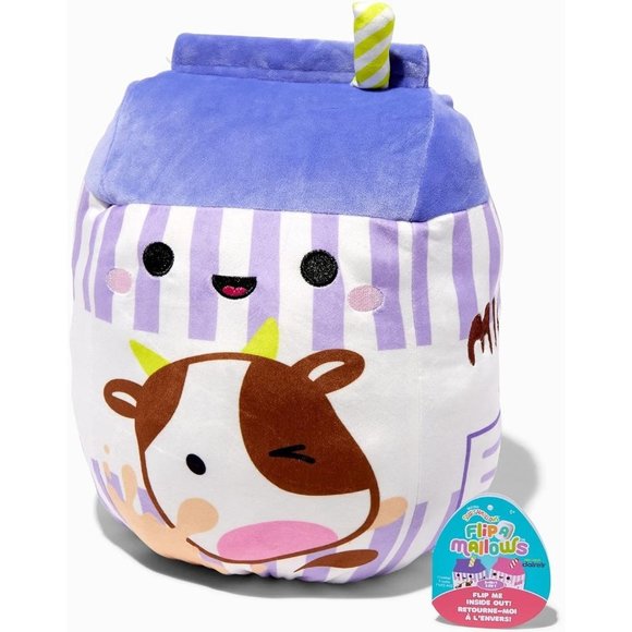 Squishmallow FlipAMallow with Strawberry Milk Stuffed Animal Toy 12 Inch - Picture 2 of 3